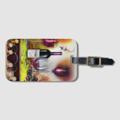 ワイン試飲デジカラフルタルアート ラゲッジタグ (正面横)