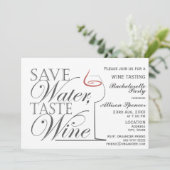 ワイン試飲バチェロレッテ招待状デザイン 招待状 (スタンド正面)