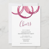 ワイン試飲バチェロレッテ招待状 招待状 (正面)