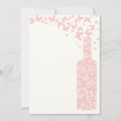 ワイン試飲バチェロレッテ蝶赤面 招待状 (裏面)