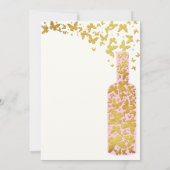 ワイン試飲バチェロレッテ蝶金ゴールド 招待状 (裏面)