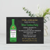 ワイン試飲パーティの招待状 招待状 (スタンド正面)