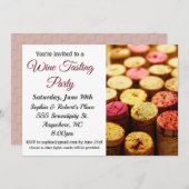 ワイン試飲パーティの招待状 招待状 (正面/裏面)