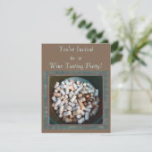 ワイン試飲パーティの招待状 招待状 (スタンド正面)