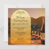 ワイン試飲パーティの招待状 招待状 (裏面)