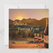 ワイン試飲パーティの招待状 招待状 (正面)