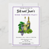 ワイン試飲パーティの招待状 招待状 (正面)