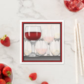 ワイン試飲パーティーカクテル スタンダードカクテルナプキン (インサイチュ)