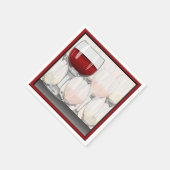 ワイン試飲パーティーカクテル スタンダードカクテルナプキン (角)