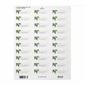 ワイン試飲パーティーブドウ差出人住所 ラベル (フルシート)