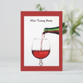 ワイン試飲パーティー招待状 招待状 (スタンド正面)