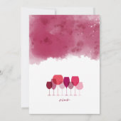 ワイン試飲パーティー、新築祝い 招待状 (裏面)