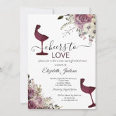 ワイン試飲フローラブルゴーニュブライダルシャワー 招待状 (正面)