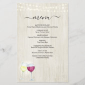 ワイン試飲メニュー (正面)