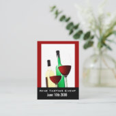 ワイン試飲会 ミニ招待カード エンクロージャーカード (スタンド正面)