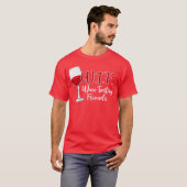 ワイン試飲友達ギフト 冗談 Tシャツ (正面フル)