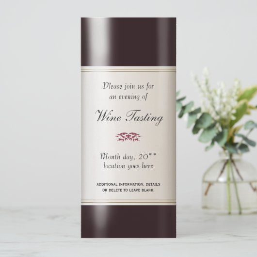ワイン試飲招待状 招待状 (スタンド正面)