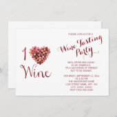 ワイン試飲招待状 招待状 (正面/裏面)