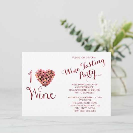 ワイン試飲招待状 招待状 (スタンド正面)