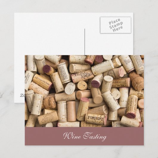ワイン試飲 ポストカード (正面/裏面)