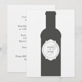 ワイン試飲 招待状 (正面/裏面)