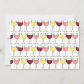 ワイン試飲 白ワイン グラス ワイナリー イベント 招待状 (裏面)