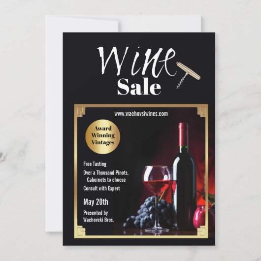 ワイン販売招待 招待状 (正面)