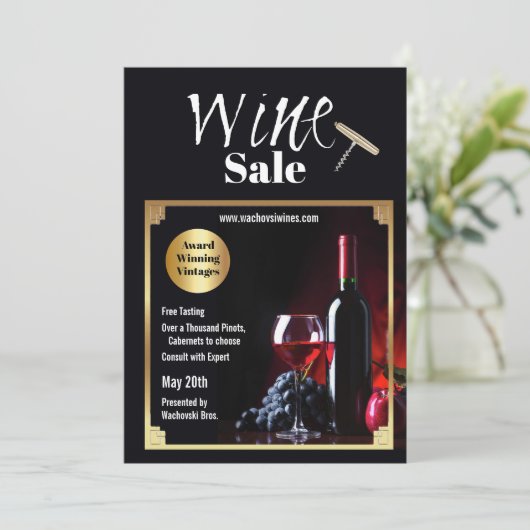ワイン販売招待 招待状 (スタンド正面)