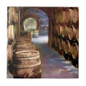 ワイン貯蔵室のワインバレル タイル (正面)