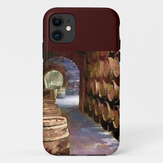 ワイン貯蔵室のワインバレル Case-Mate iPhoneケース (裏面)
