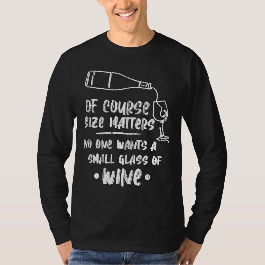 ワイン赤ワインのグラス Tシャツ (正面)