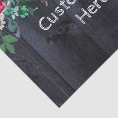 ワイン赤面&ネイビーウッドブルガンディーカスタムウェディング 薄葉紙 (詳細)