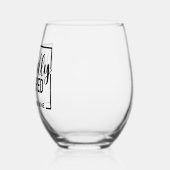 ワイン退職したを持ってきてくパーソナライズされたれ ステムなしワイングラス (左)