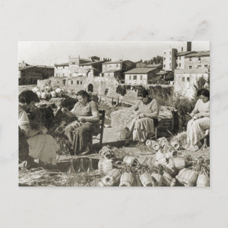 ワイン醸造キアンティボトルカバー ポストカード