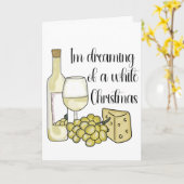 ワイン関連クリスマスカード カード (黄色い花)