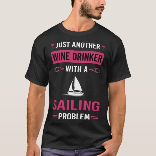 ワイン飲みサイリングセーラー Tシャツ (正面)