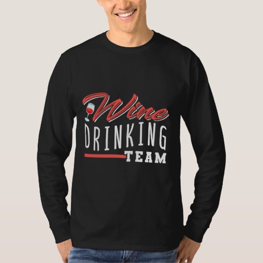 ワイン飲みチーム123 Tシャツ (正面)