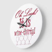 ワイン30 ラージ壁時計 (傾斜)