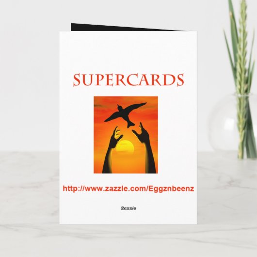 ワイン42枚目の誕生日カードをはねる カード (裏面)