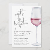 ワイン60歳の誕生日パーティー 招待状 (正面)