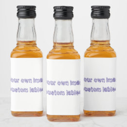 ワイン/きらめくワイン/ビール/水ラベル(4" x 3.5インチ) リキュールボトルラベル