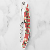 ワイン&すしレッド名前をカスタムする ソムリエナイフ (正面)