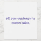 ワイン(またはきらめくワイン)ボトルラベル(4" x 3.5") ワインラベル (シングルラベル)