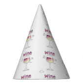 ワイン、より多くのワイン、さらにワイン パーティーハット (右)