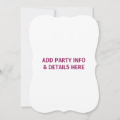 ワイン、より多くのワイン、さらに多くのワインパーティの招待状 招待状 (裏面)