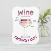 ワイン、より多くのワイン、さらに多くのワインパーティの招待状 招待状 (スタンド正面)