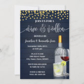 ワイン&ウォッカ試飲パーティードリンクナイトアウト 招待状 (正面)