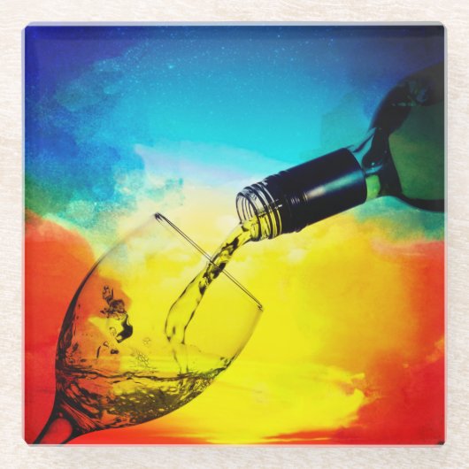 ワイン ガラスコースター (正面)