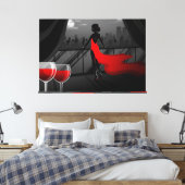 _ワイン キャンバスプリント (インサイチュ (寝室))