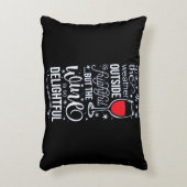 **ワイン、クリスマス、そしてあなたの大切な人** かわいい アクセントクッション (正面(垂直))